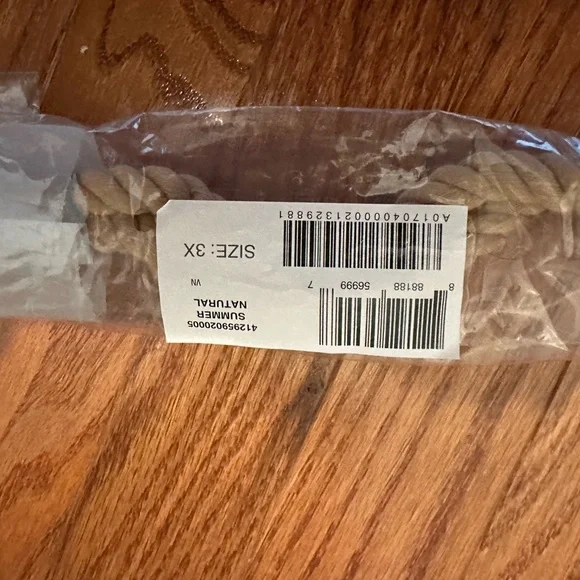 Ralph Lauren Tan and Brown Rope Belt - Picture 4 of 5